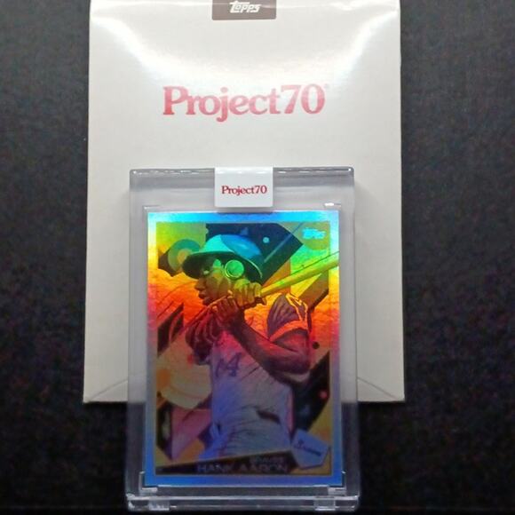 Topps Project 70 Rainbow Foil 54/70 Card #840 - Hank Aaron 2009 by Quiccs - Picture 5 of 7